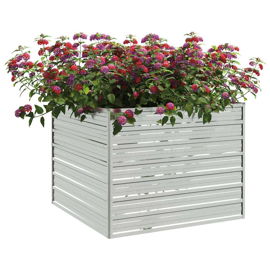 Vidaxl Planter surélevé 100x100x77 cm en acier galvanisé en acier