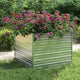 Vidaxl Planter surélevé 100x100x77 cm en acier galvanisé en acier