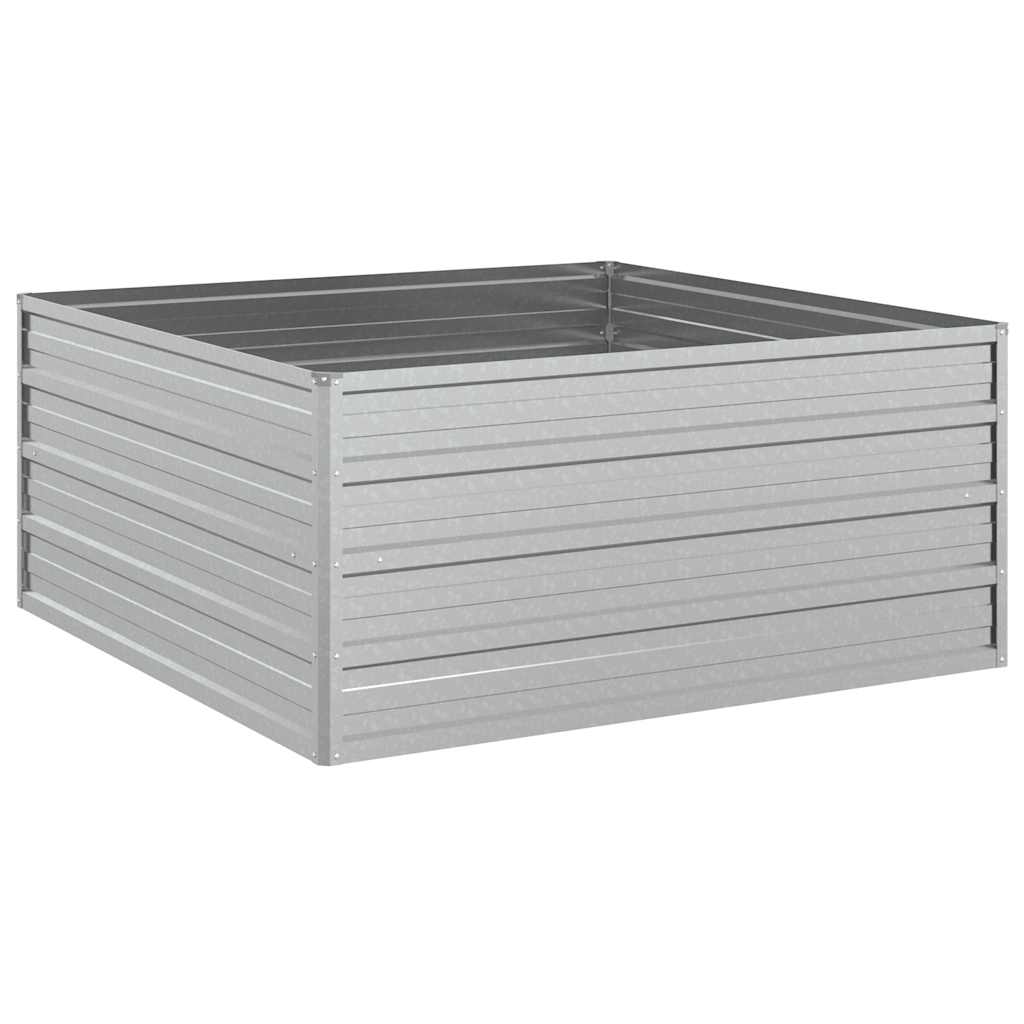 Vidaxl Planter surélevé 100x100x45 cm en acier galvanisé en acier
