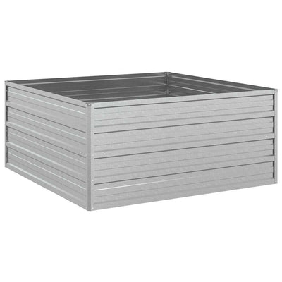 Vidaxl Planter surélevé 100x100x45 cm en acier galvanisé en acier