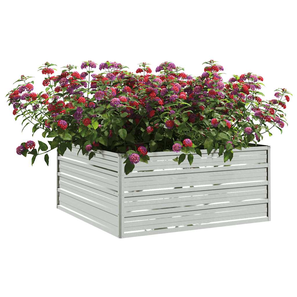 Vidaxl Planter surélevé 100x100x45 cm en acier galvanisé en acier