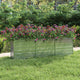 Vidaxl Planter surélevé 240x40x77 cm en acier galvanisé en argent