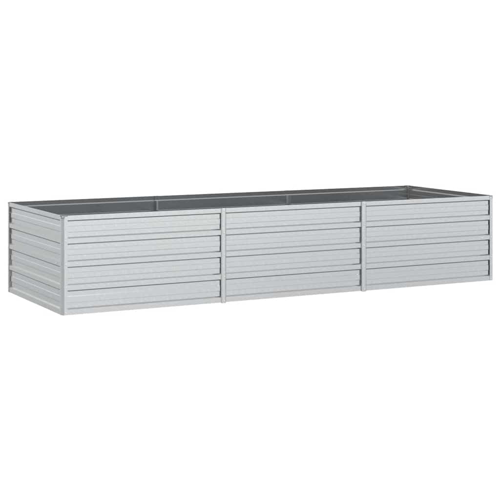 Vidaxl Planter surélevé 240x80x45 cm en acier galvanisé en acier
