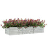 Vidaxl Planter surélevé 240x80x45 cm en acier galvanisé en acier