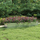 Vidaxl Planter surélevé 320x80x45 cm en acier galvanisé en argent