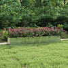 Vidaxl Planter inséré 320x40x45 cm argent en acier galvanisé