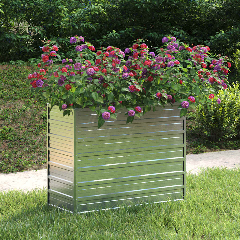 Vidaxl Planter surélevé 100x40x77 cm en acier galvanisé en acier
