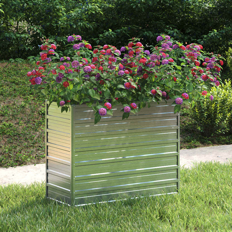 Vidaxl Planter surélevé 100x40x77 cm en acier galvanisé en acier