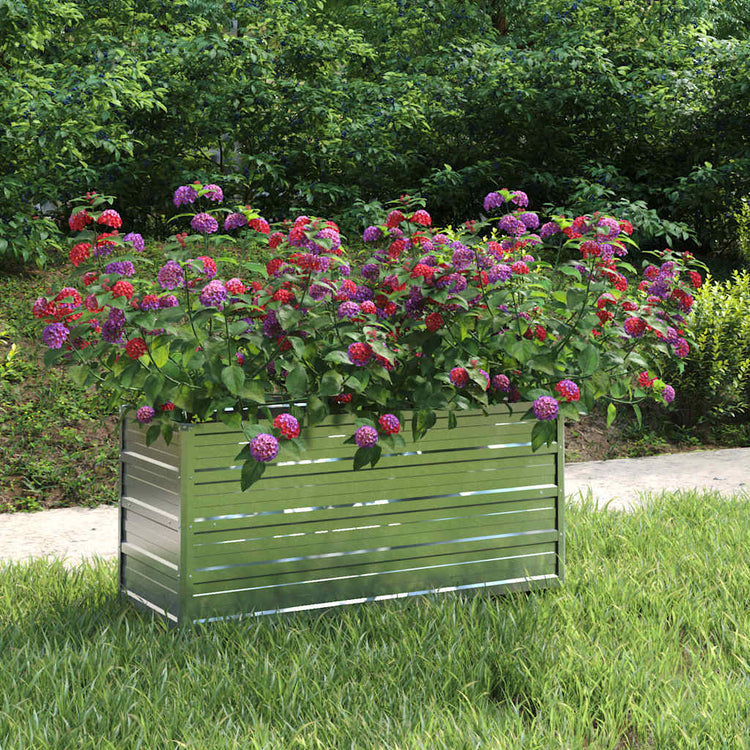 Vidaxl Planter surélevé 100x40x45 cm en acier galvanisé en acier