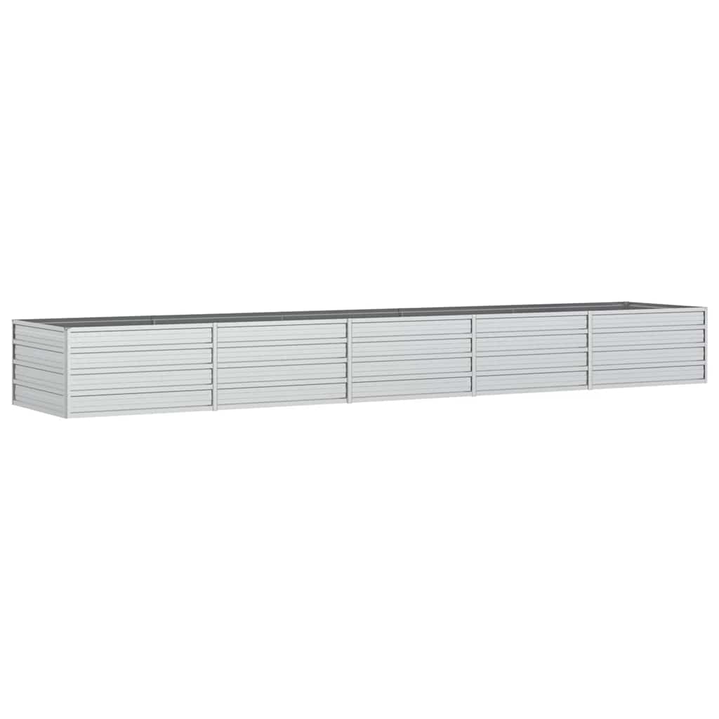 Vidaxl Planter surélevé 400x80x45 cm en acier galvanisé en acier