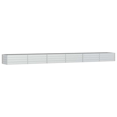 Vidaxl Planter surélevé 600x80x45 cm en acier galvanisé en acier