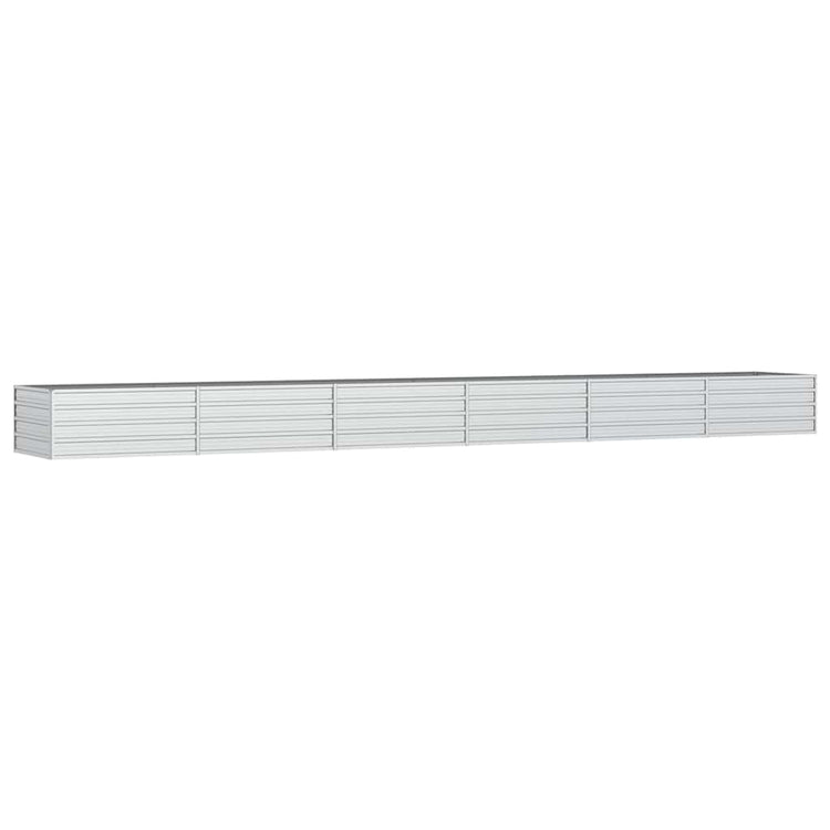 Vidaxl Planter surélevé 600x80x45 cm en acier galvanisé en acier