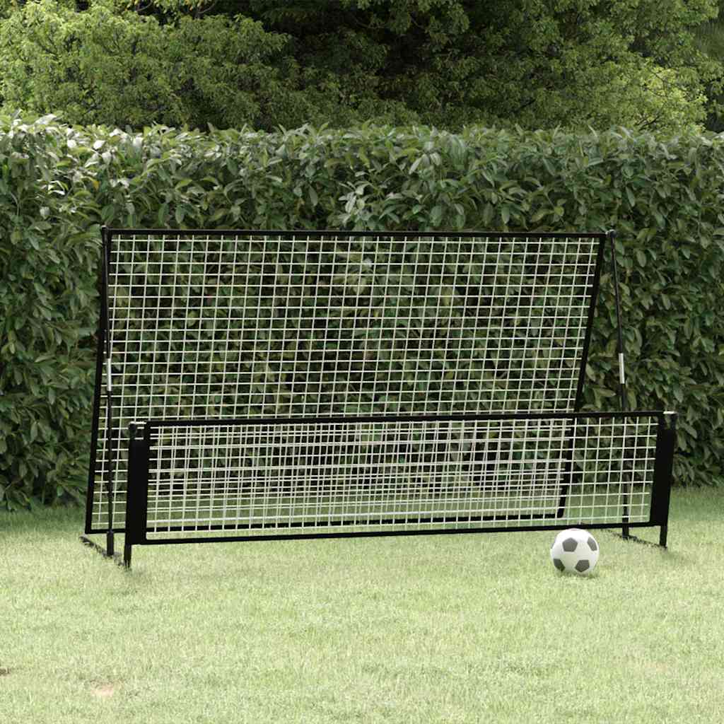 Vidaxl Football Rebounner Football OBJET 2-en-1 202x104x120 cm en acier