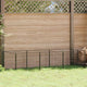 Vidaxl chien Kennel 3 m² en acier noir