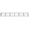 Vidaxl chien Kennel 6 m² en acier noir