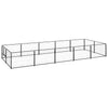 Vidaxl chien Kennel 10 m² en acier noir