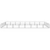 Vidaxl chien Kennel 32 m² en acier noir