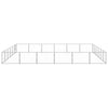 Vidaxl chien Kennel 36 m² en acier argenté colored
