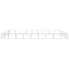 Vidaxl chien Kennel 54 m² en acier argenté couleur