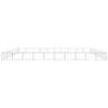 Vidaxl Dog Kennel 90 m² en acier en argent coloré
