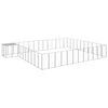 Vidaxl Dog Kennel 37,51 m² en acier en argent coloré