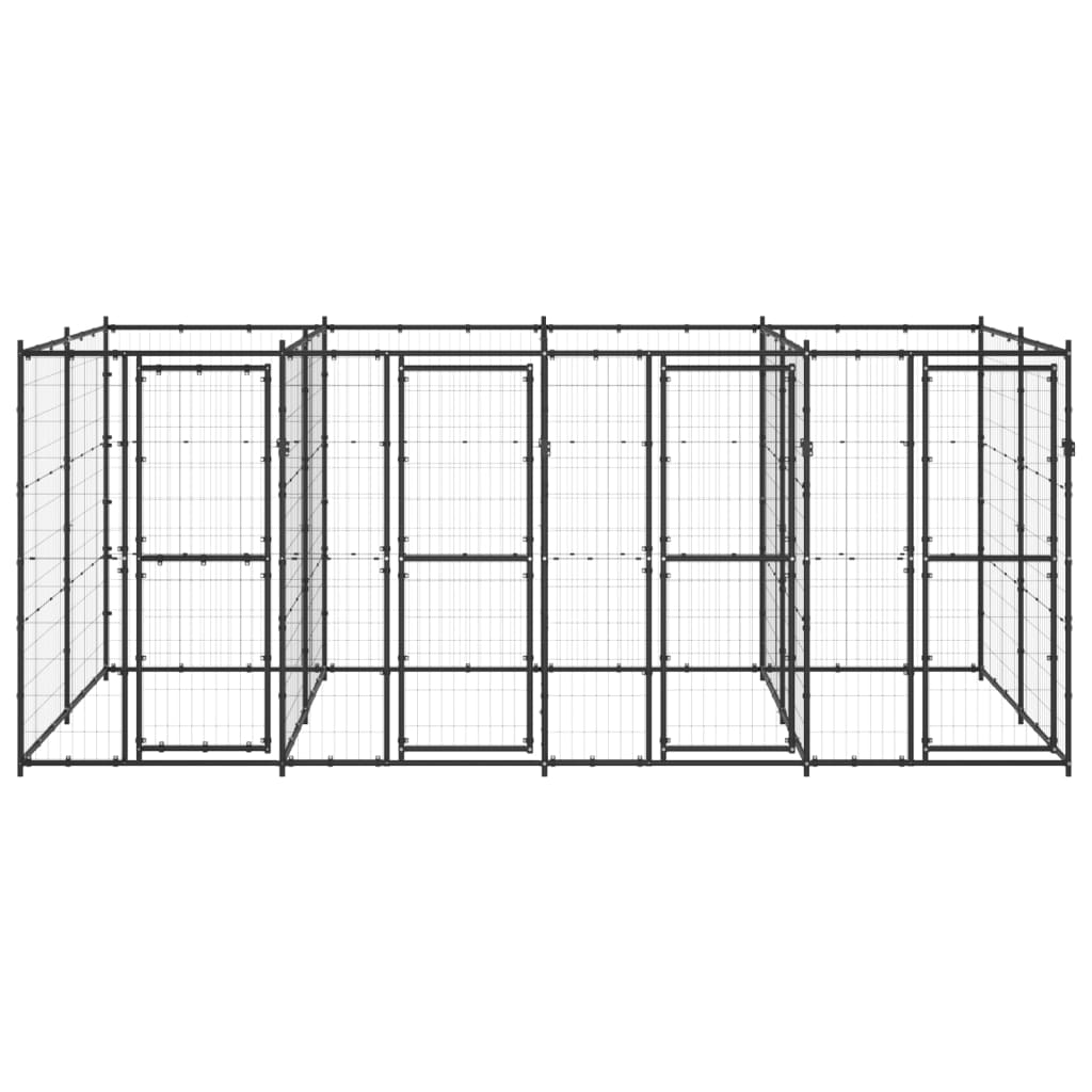 Vidaxl Dog Kennel 9,68 m² en acier