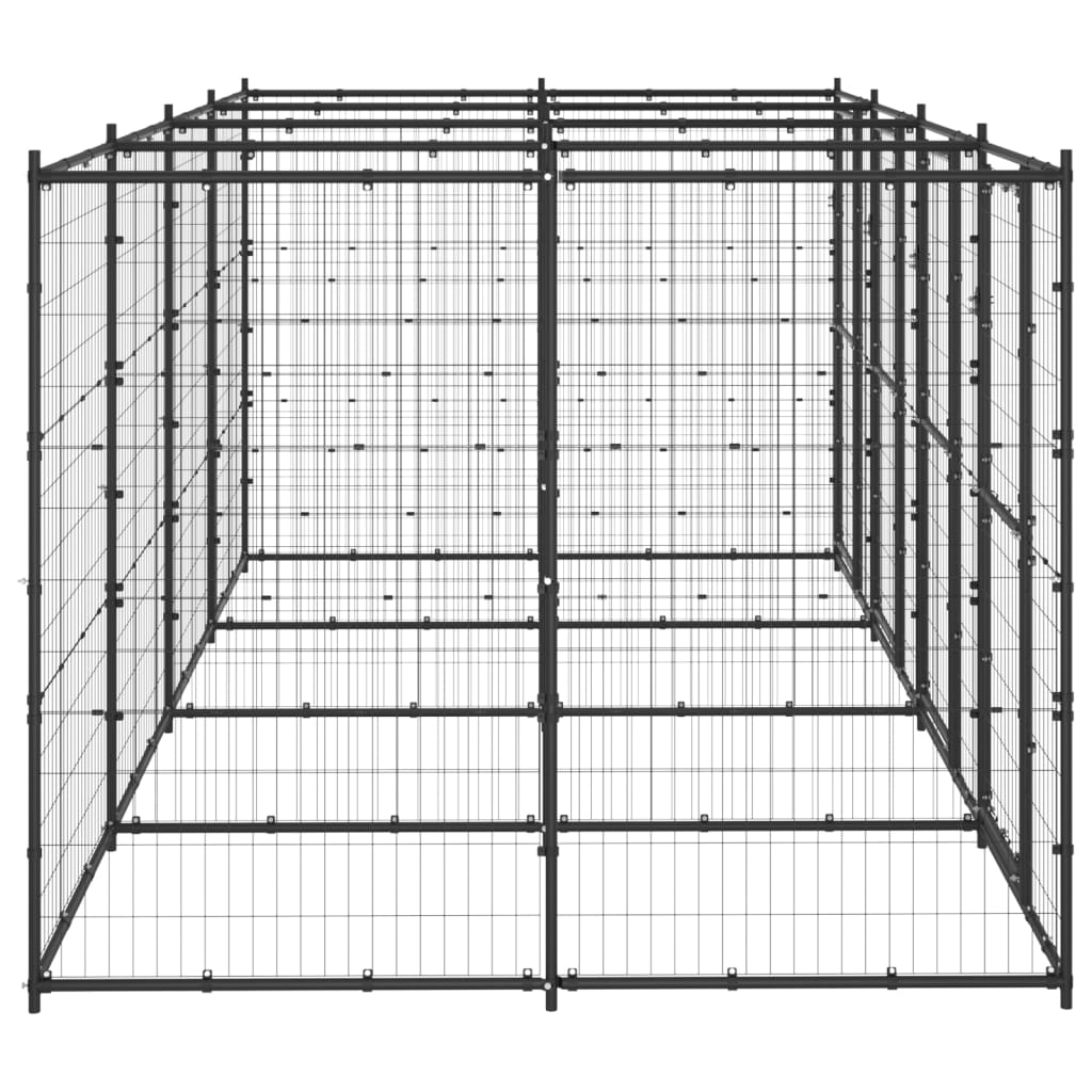 Vidaxl Dog Kennel 9,68 m² en acier