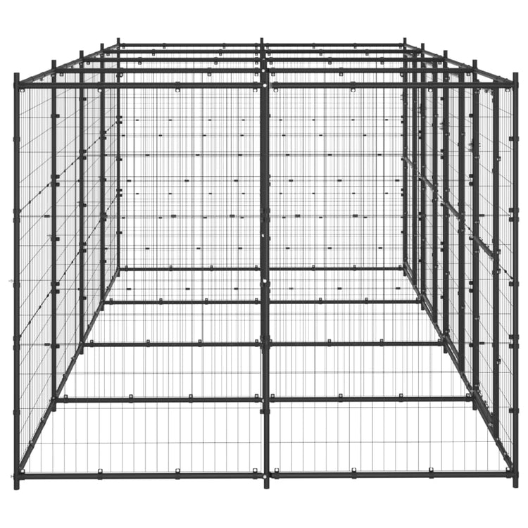 Vidaxl Dog Kennel 9,68 m² en acier