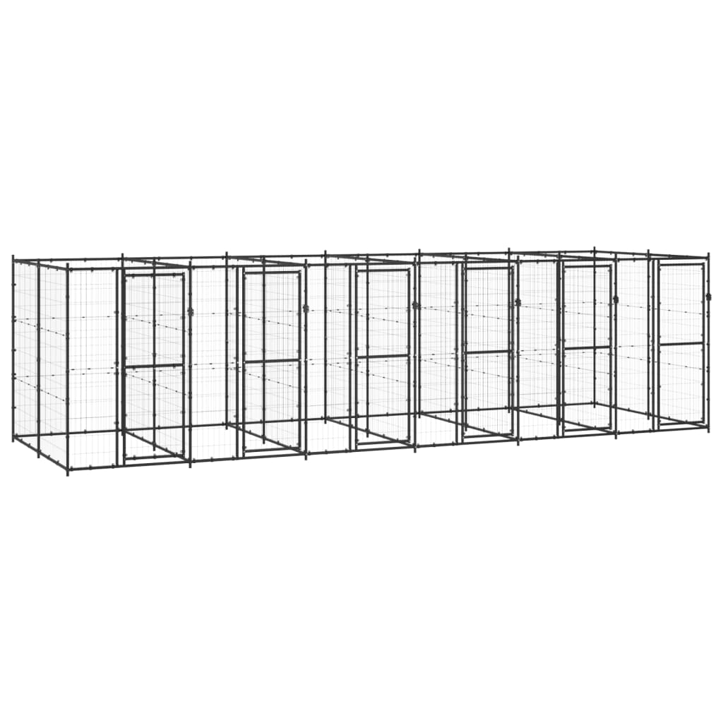 Vidaxl Dog Kennel 14,52 m² en acier