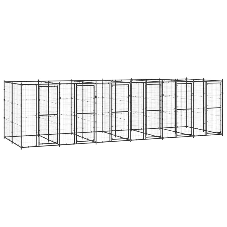 Vidaxl Dog Kennel 14,52 m² en acier
