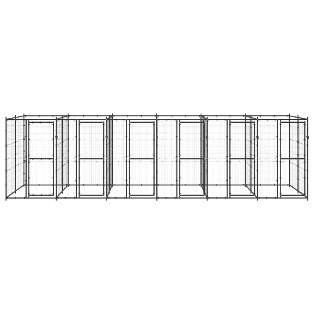 Vidaxl Dog Kennel 14,52 m² en acier
