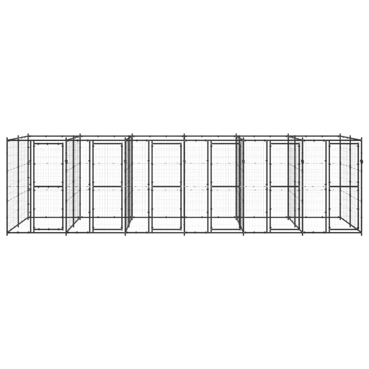 Vidaxl Dog Kennel 14,52 m² en acier