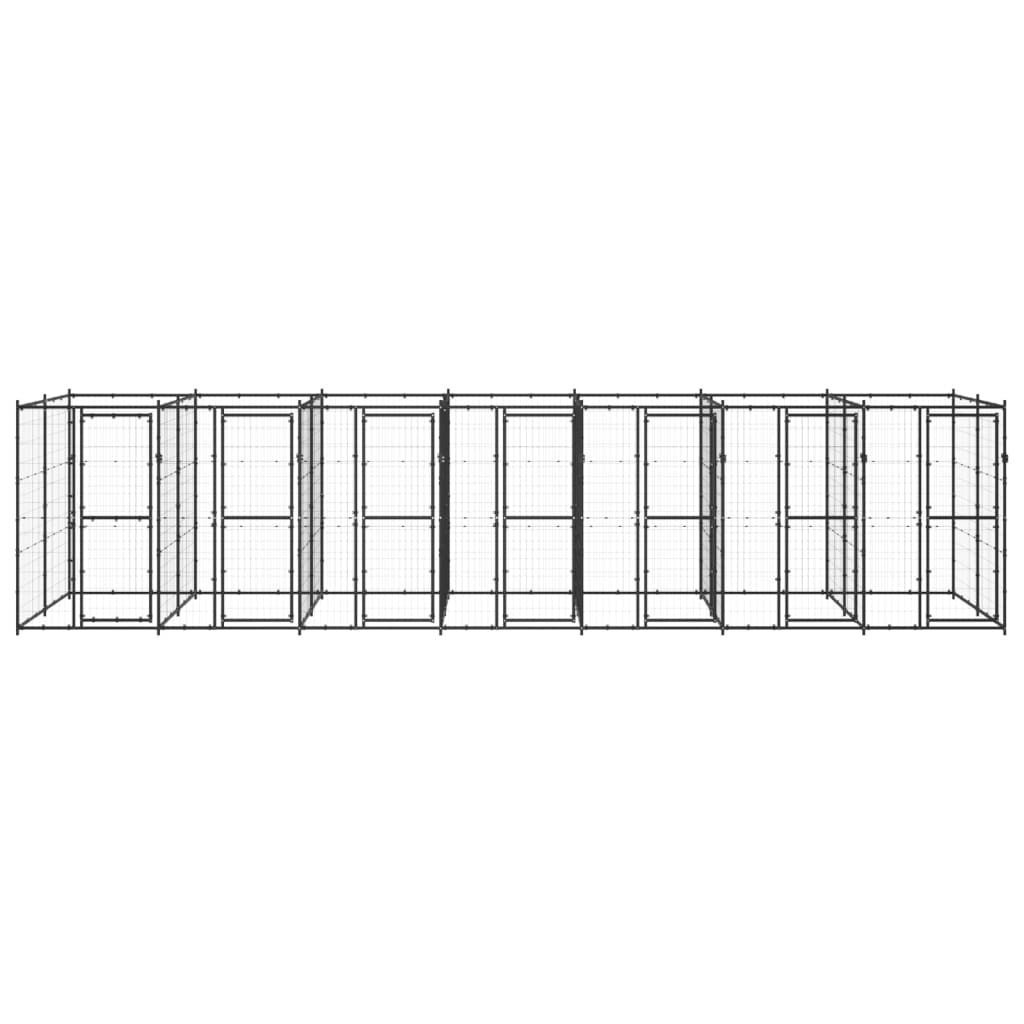Vidaxl Dog Kennel 16,94 m² en acier
