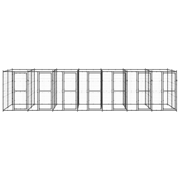 Vidaxl Dog Kennel 16,94 m² en acier