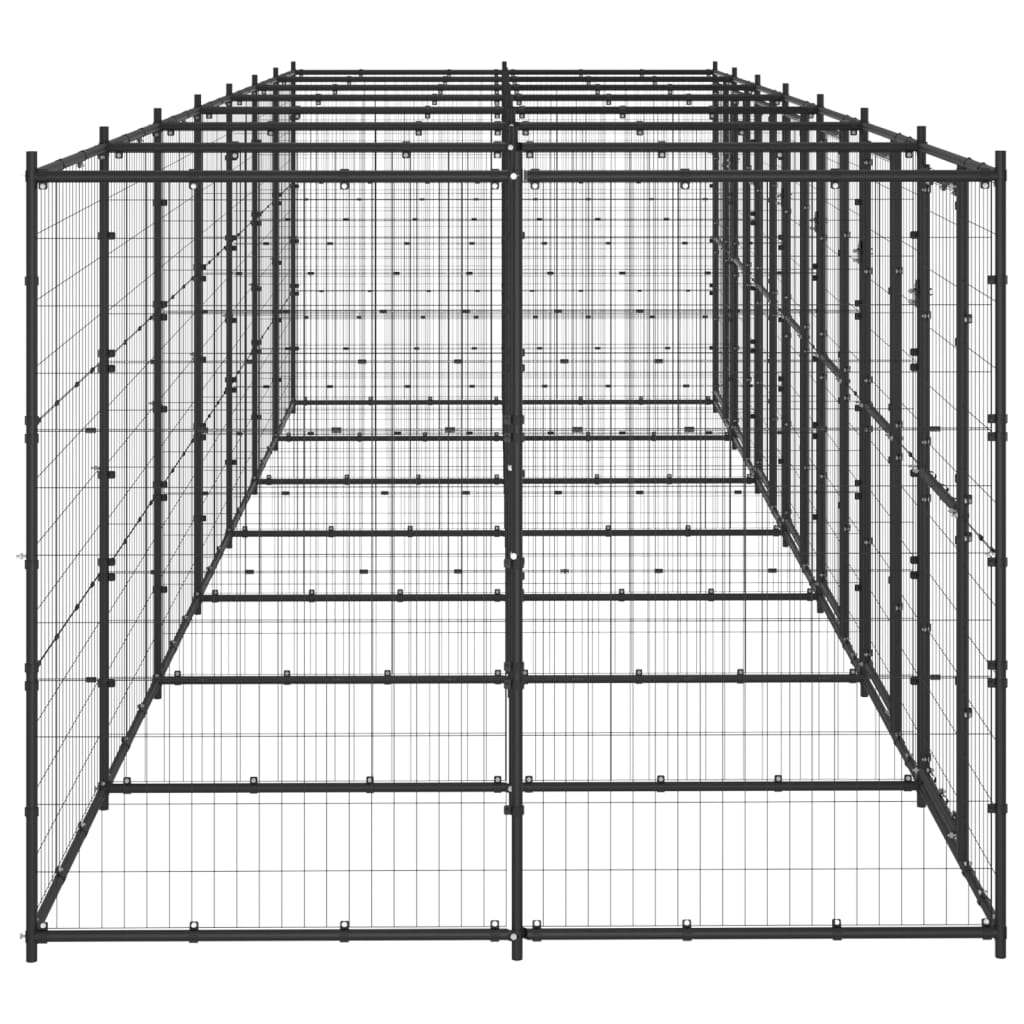 Vidaxl Dog Kennel 16,94 m² en acier