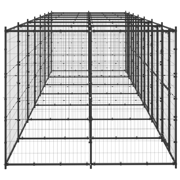Vidaxl Dog Kennel 16,94 m² en acier