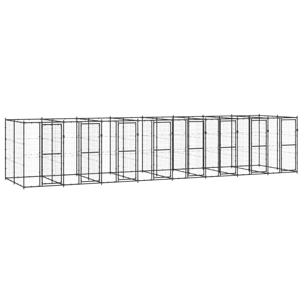 Vidaxl Dog Kennel 19,36 m² Steel