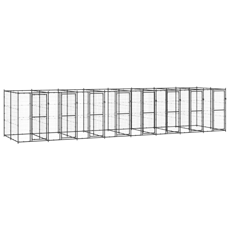 Vidaxl Dog Kennel 19,36 m² Steel
