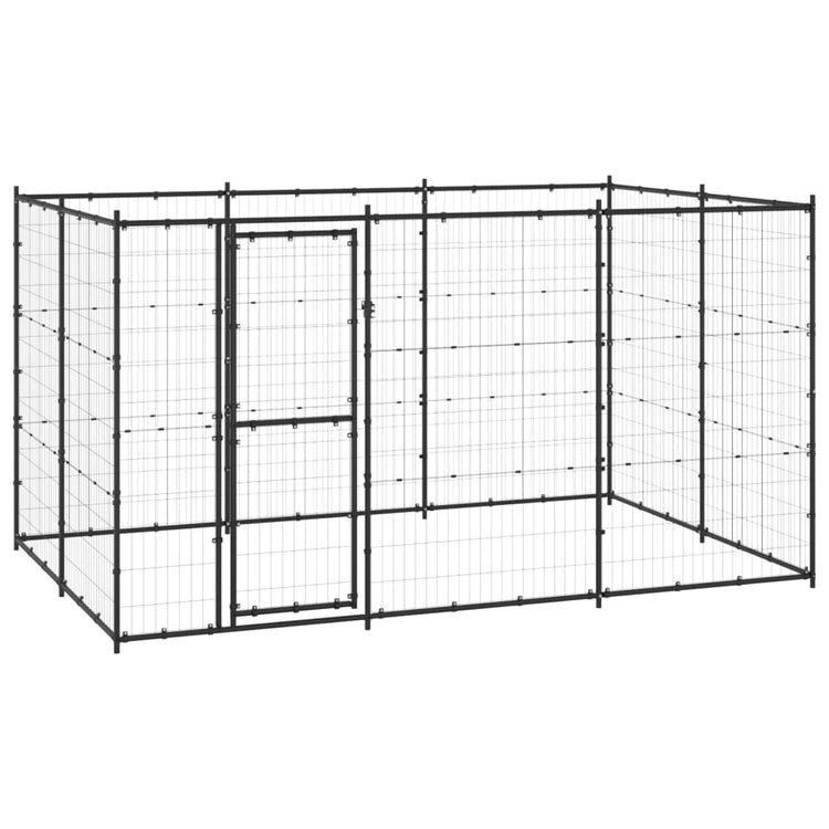 Vidaxl Dog Kennel 7,26 m² Steel