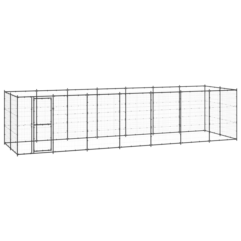 Vidaxl Dog Kennel 16,94 m² en acier