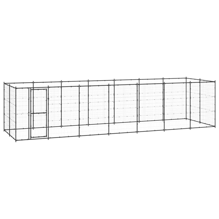 Vidaxl Dog Kennel 16,94 m² en acier