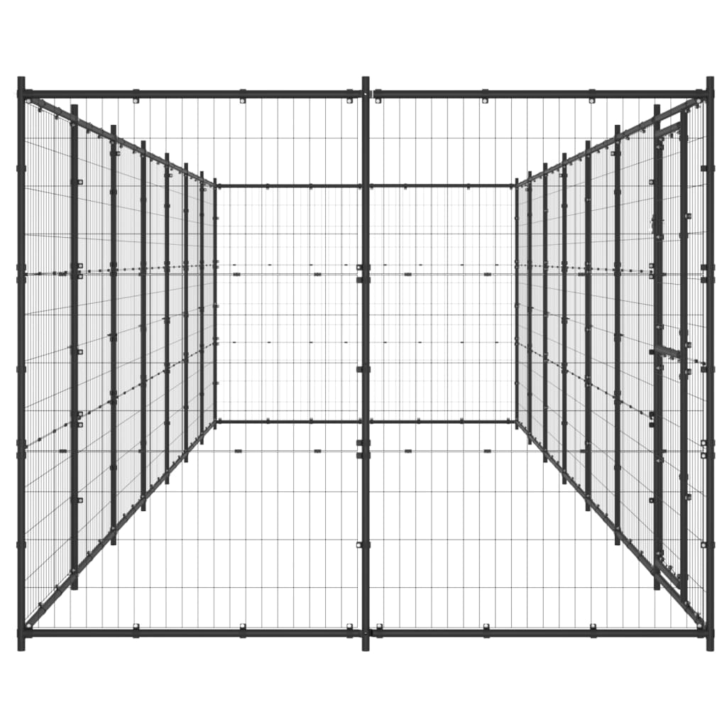 Vidaxl Dog Kennel 16,94 m² en acier