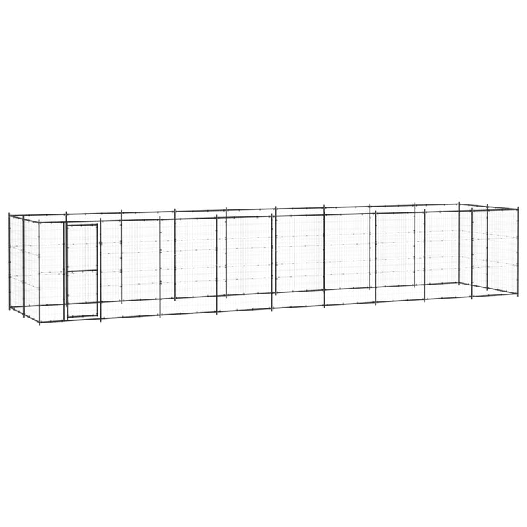 Vidaxl Dog Kennel 21,78 m² Steel
