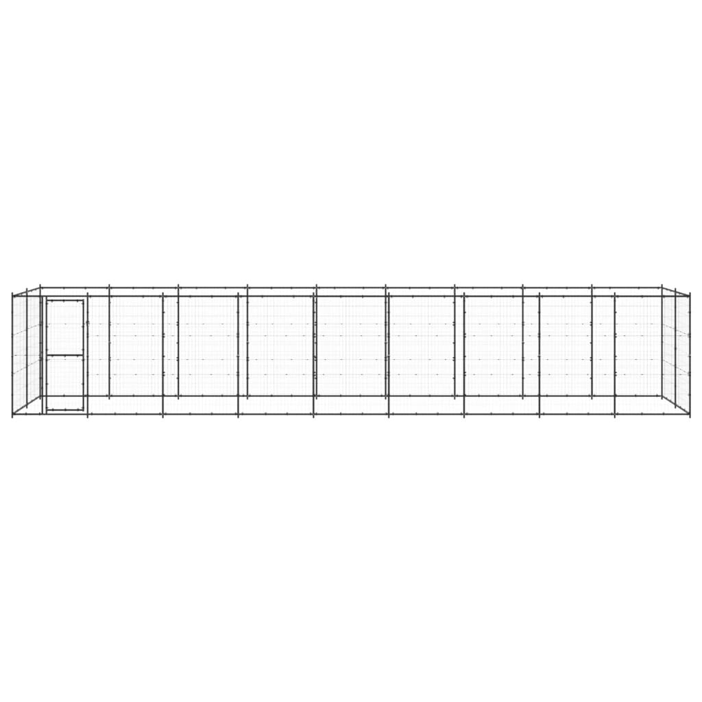 Vidaxl Dog Kennel 21,78 m² Steel