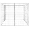 Vidaxl Dog Kennel 7,26 m² acier galvanisé
