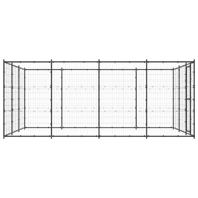 Vidaxl Dog Kennel 14,52 m² en acier