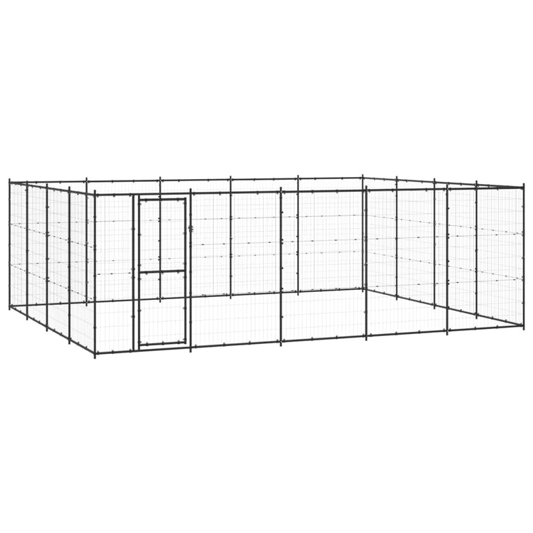 Vidaxl Dog Kennel 24,2 m² en acier