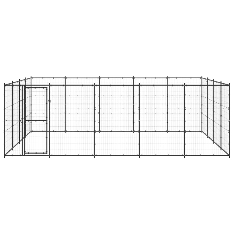 Vidaxl Dog Kennel 24,2 m² en acier