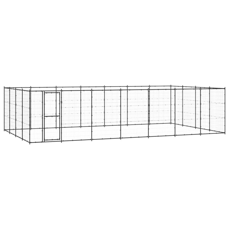 Vidaxl Dog Kennel 33,88 m² en acier