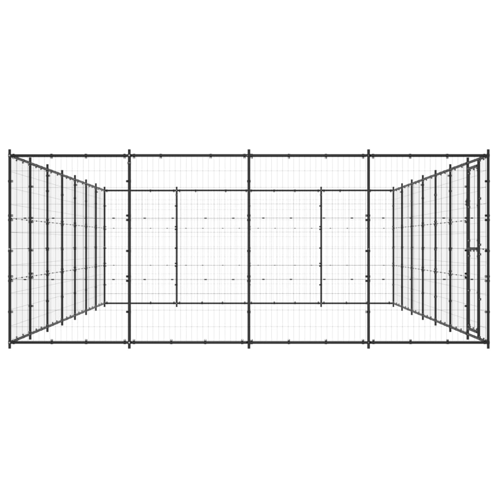 Vidaxl Dog Kennel 33,88 m² en acier